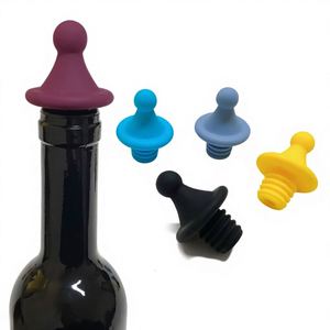 Wholesale Reusable Food Grade Silicone <b>Wine</b> Stopper Leak-proof Bottle Plug Sealer for Champagne Beer Beverage Bottle Caps - Product Image 1