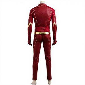 Disfraz de Cosplay de Alta Calidad del Superhéroe The Flash, Oferta Especial, Mallas de Anime para TV y Películas, <span class=keywords><strong>Traje</strong></span> <span class=keywords><strong>Rojo</strong></span> Enterizo para Fiestas de Adultos - Product Image 1