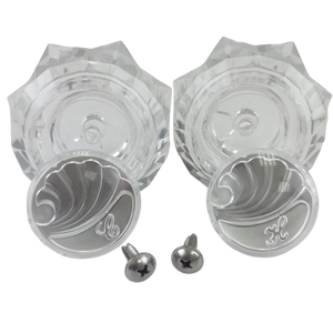 Manijas de Grifo para Lavabo de Fácil Limpieza para Delta/Delex en Acrílico Transparente - Product Image 5