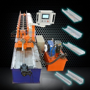 Kim loại Stud theo dõi Omega C U Mũ góc L furring kênh ánh sáng thép Keel Máy tấm thạch cao Stud và theo dõi máy làm - Product Image 1