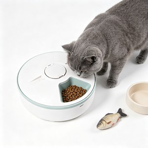 Wall Mount Space Saving Pet Feeder Automatische Voerbak Visible Grain Tank Waterproof Easy Clean Home Pet Feeder - Product Image 1