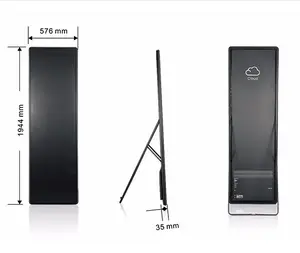 와이파이 4G 무선 고화질 실내 야외 풀 컬러 SMD P2 P3 P2.5 휴대용 스마트 디지털 광고 포스터 led
