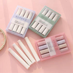 Round Rod <b>Eye</b> <b>protection</b> Highlighter Pen Spot Quick Hair Oblique Tip Felt Plastic 4 Color Fluorescent Pen Set - Product Image 2