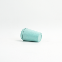 Gobelet de voyage réutilisable en paille de blé et fibre de bambou écologique avec couvercle en dôme, sans BPA, biodégradable, logo personnalisé