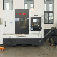 Tour CNC TCK50Y GSK à grande vitesse, robuste, à banc incliné horizontal, à broche unique, automatique, haute précision, avec axe Y