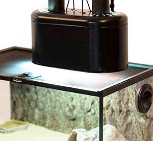 Pantalla de estaño para mascotas de diferentes tamaños, luz de cúpula de reptil, accesorio doble para 2 bombillas de luz de reptil, Reflector óptico, lámpara de Metal-chimenea - Product Image 5