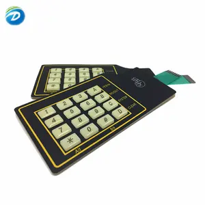 Deson 16 Key Bảng điều chỉnh climomaster một-nút chuyển Tactile LED 3m màng Bàn phím đồ họa Overlay lụa Màn hình in ấn