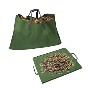 Bolsa de lona para hojas 2 en 1, impermeable, plegable, para almacenamiento de basura de jardín, para patio, césped, tapete de plantación - Product Image 2