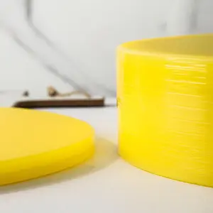 Bloco de tábua de corte de alta qualidade Tábua de corte grossa redonda de plástico para açougueiro