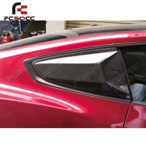 2015-2018 cho Ford <span class=keywords><strong>Mustang</strong></span> sợi carbon bên cửa sổ TRIM Bìa New phía sau Bumper body kit bao gồm Side phía sau cửa sổ màn trập TRIM - Product Image 5