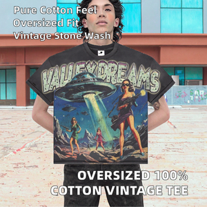 T-shirt Casual da Uomo Oversize in Maglia 100% Cotone ad Asciugatura Rapida Traspirante Effetto Lavato Vintage - Nero Taglie X Vegan - Product Image 3