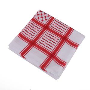 Nouveau foulard carré arabe pour hommes, shemagh keffiyeh, style moyen-oriental palestinien Yaser Arafat, imprimé polyester respirant pour la tête et le cou - Product Image 2