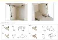 Ressort à gaz verrouillable TEMAX 2026 pour meubles, armoires et supports de levage de cuisine