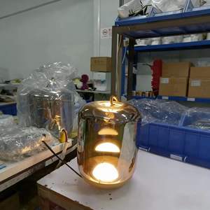 Lampadari LED Artistici in Vetro e Corda di Canapa Stile Designer per Soggiorno e Sala da Pranzo in Hotel Minimalista Nordico - Product Image 5