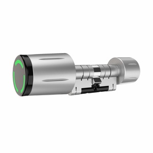 TTLock Tuya Smart Electronic <span class=keywords><strong>Lock</strong></span> Cylinder Tahan Air Modern Manajemen Keamanan Hotel WIFI NFC RFID Card <span class=keywords><strong>Lock</strong></span> Kayu Paduan Seng - Product Image 1