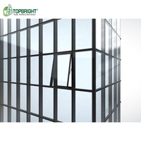 Système de vitrage structurel extérieur moderne pour murs-rideaux avec panneaux de verre à isolation thermique et caractéristiques imperméables