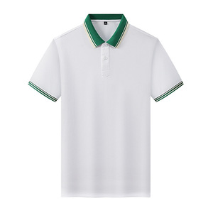 Polo uni à manches courtes pour homme, col classique, vêtements de travail, usage quotidien, tissu polyester, logo personnalisé imprimé - Product Image 4