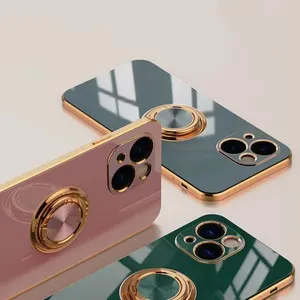 手机外壳戒指手机外壳支架制造适用于iPhone 15外壳适用于iPhone 14 Pro Max保护手机外壳
