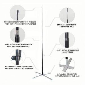 Banderas Publicitarias Impresas con Logotipo Promocional, Banderas de Playa, Banderas de Pluma Personalizadas, Banderas Publicitarias Impresas en Serigrafía de Poliéster y Seda - Product Image 2