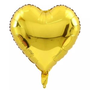 Globos de Helio en Forma de Corazón, 1 Unidad, 18 Pulgadas, Material de Aluminio, Diseño de Corazón, Decoración para Fiesta de Boda, Día de San Valentín - Product Image 2