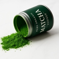 Poudre de Matcha de qualité supérieure certifiée USDA/UE, 100% naturelle, de qualité cérémonielle, 30g, en vrac, étiquettes privées