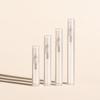 Flacon pulvérisateur miniature transparent personnalisé pour échantillon de parfum, atomiseur portable à fine brume, flacon vide pour testeur de parfum – Vente en gros