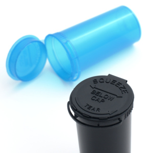 Bouteilles en plastique personnalisées Cannacoast avec bouchon à pression, contenants pour fleurs, herbes, résistants aux enfants - Product Image 3