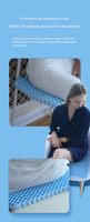Coussin de soutien lombaire ergonomique en gel TPE personnalisé OEM pour dossier de voiture, rafraîchissant, antibactérien, amovible et lavable, directement de l'usine