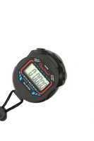 Stopwatch Digital Profesional LCD Klasik, Penghitung Waktu Mundur, Kronograf dengan Tali untuk Penggunaan di Sekolah, Acara Balap