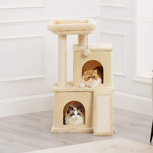 Piattaforma gialla Multi livello per Scratching Post grande torre per gatti condomini per animali domestici casa per giochi - Product Image 2