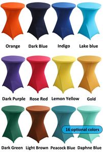 โต๊ะค๊อกเทลผ้าสแปนเด็กซ์24X43นิ้วสำหรับงานอีเวนต์ยืดหยุ่นได้ - Product Image 3