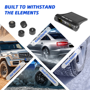 Năng lượng mặt trời Powered TPMS kỹ thuật số Xe áp suất lốp báo động hệ thống màn hình tự động an ninh Lốp Áp suất & nhiệt độ cảnh báo lốp Đồng hồ đo - Product Image 5