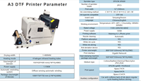 Impresora DTF Cowint A3 2025 con 2 Cabezales de Impresión XP600, Totalmente Automática para Camisetas y Ropa, 1.5 Años de Garantía