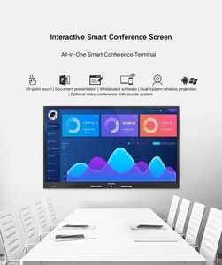 Tableau blanc interactif intelligent 65 pouces 4K, écran tactile 20 <span class=keywords><strong>points</strong></span>, IA, double OS Android/Windows, pour l'éducation, les entreprises, les centres commerciaux, les métros - Product Image 3