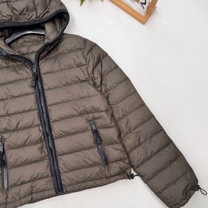 Women's Lightweight <b>Packable</b> Hooded Puffer <b>Jacket</b> Quilted Insulated Full Zip Casual Outerwear for Fall and Winter Travel - Product Image 6