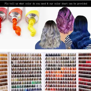 Benutzer definiertes Logo Großhandel Abdeckung Grau Haar färbemittel Profession elle Semi Permanent Creme Haar färbemittel