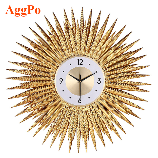 Light Luxury Wall Clock European Style Living Room Creative Home Hotel Decorative Fashion Art Southeast Asian Style Wall Clock