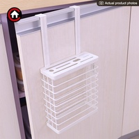 Support de rangement sur la porte de l'armoire pour organisateur de cuisine, bloc de couteaux