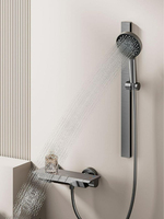Ensemble de douche en aluminium à 2 fonctions de haute qualité mélangeur chaud et froid ensembles de robinet de douche piano de salle de bain