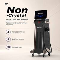 Máquina Láser de Depilación Diodo 808nm Indolora con Enfriamiento por Hielo, 4 Tamaños de Puntas, Mango Magnético Profesional
