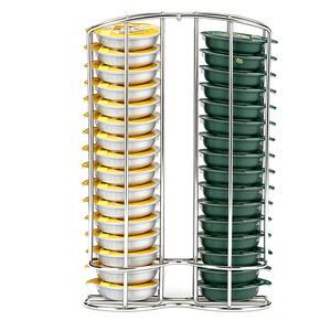 Soporte de Alambre Rústico de 2 Niveles Personalizado para Cápsulas de Café K-Cup, Organizador de Cápsulas para Cafetería - Product Image 1