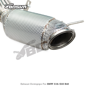 Collecteur d'échappement OEM Boska avec catalyseur pour BMW 318/318i G20 B48 2.0T 2020-2024 SUS304 avec catalyseur 100/200/300 cellules - Product Image 3