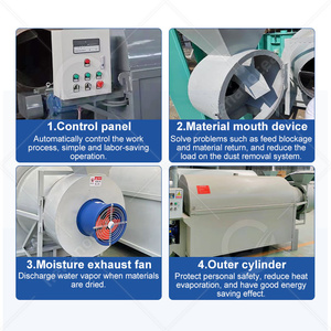 Equipo de Secado de Tambor Rotatorio OCEAN de 1 Tonelada por Hora para Granos Verdes, Arroz, Caña de Azúcar, <span class=keywords><strong>Precio</strong></span> de la Máquina Secadora de Tambor Rotatorio - Product Image 3