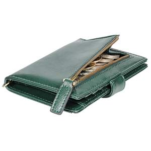 Prix de gros d'usine mignon portefeuille femmes personnalisé en cuir vert <span class=keywords><strong>Ridge</strong></span> portefeuille pour les femmes - Product Image 3