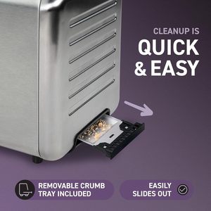 Electrodoméstico de Cocina, Tostadora Inteligente Digital con Pantalla Táctil de 2 Rebanadas, Máquina para Hacer Sándwiches y Tostadas - Product Image 4