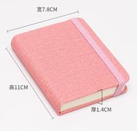 Portable livre planificateur cahier journal impression tissu personnalisé Carton boîte Journal personnalisé A6 couverture rigide tissu/cuir/lin