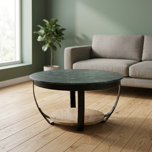 Vintage Industrial Metal Coffee <b>Table</b> <b>Folding</b> Side <b>Table</b> for Villa Hotel Home Furnishing Set for Living Room - Product Image 3