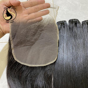 Mechones rectos de un solo donador, extensiones de cabello natural vietnamita con encaje transparente y doble estiramiento - Product Image 3