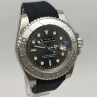 Reloj de Acero con Movimiento NH35 Vintage Personalizado SEILOCE, Reloj Mecánico Automático Completo a Prueba de Agua para Hombre