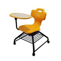 Chaise d'étude universitaire avec tablette d'écriture, mobilier de salle de classe, chaise d'étudiant pour l'éducation
